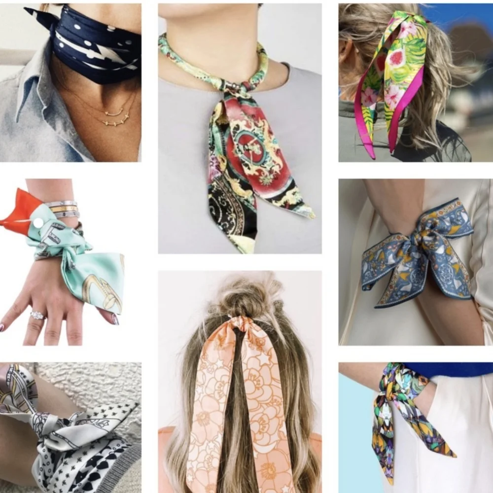 Beautiful Silky Soft Twilly Skinny Scarf